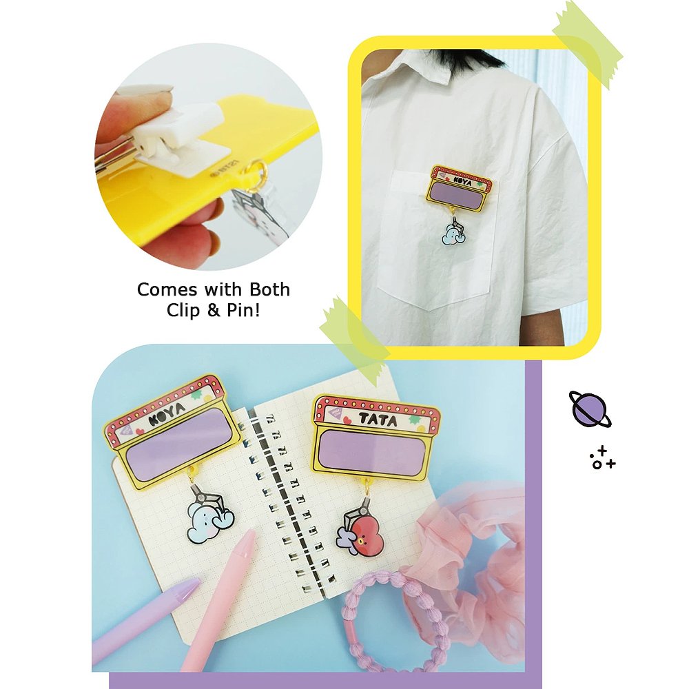 BT21 Minini Acrylic Name Badge