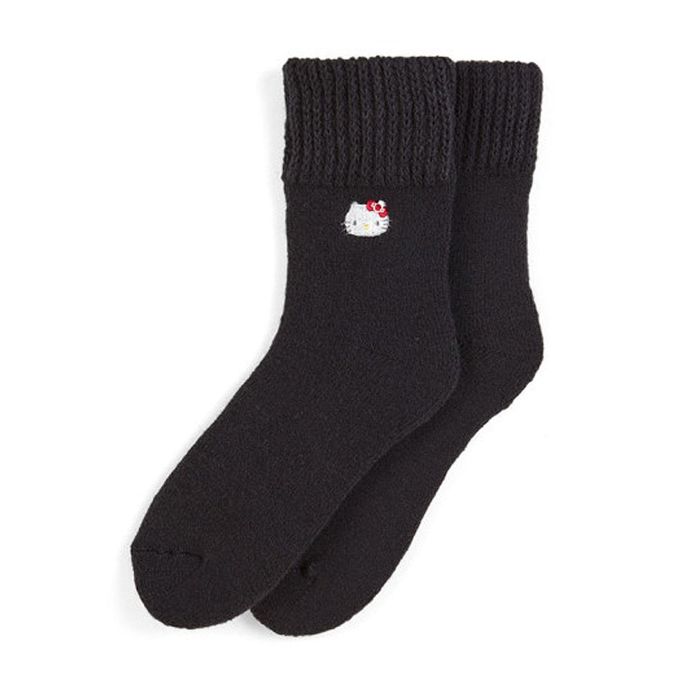 Sanrio Hello Kitty Crew Embroidered Face Socks
