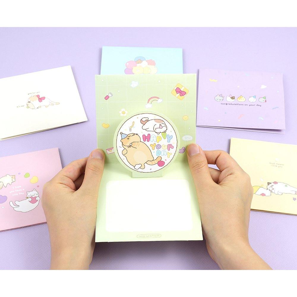 Meow Meow Cats Pop-Up Card