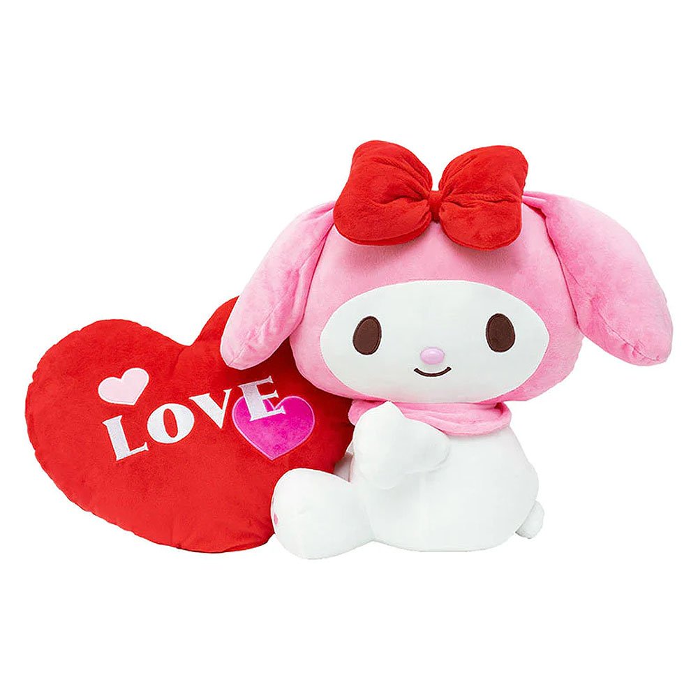 My Melody Love Heart Cushion 18" Plush