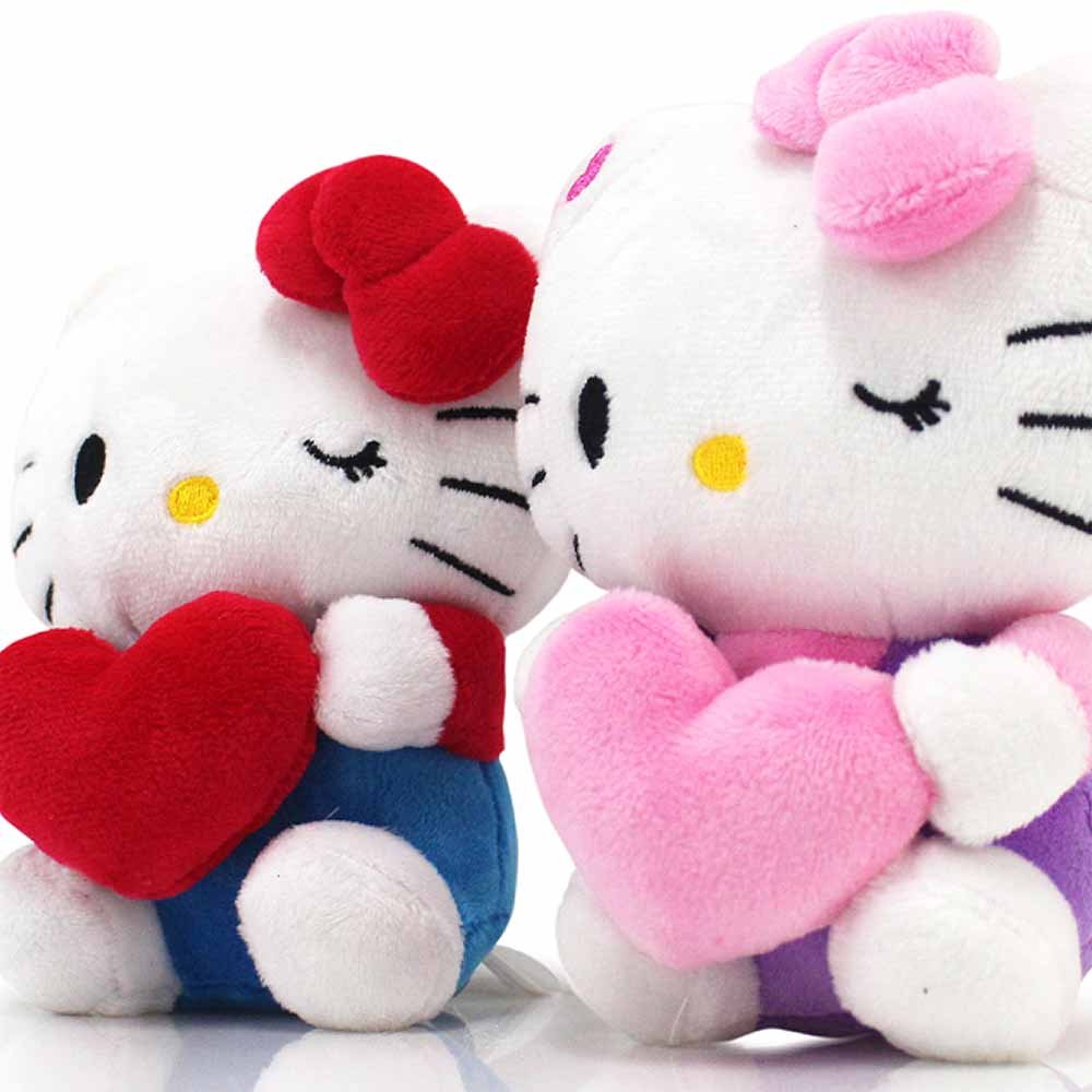 Sanrio Hello Kitty Heart Plush Keychain