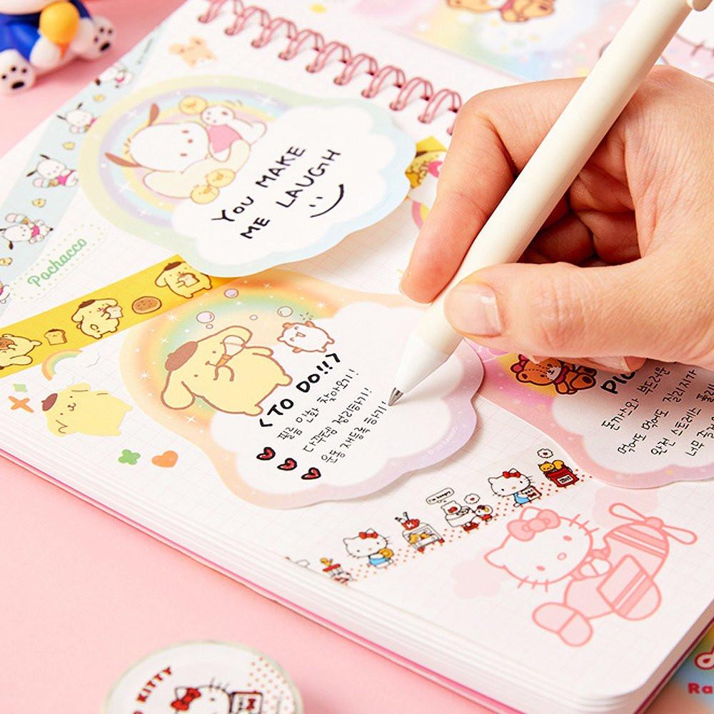 Sanrio Characters Rainbow Sticky Memo Pad