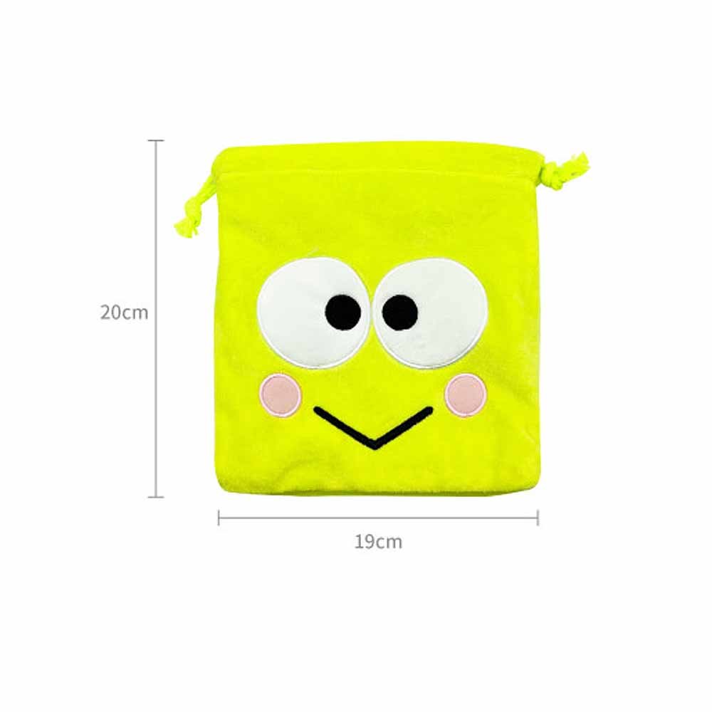 Sanrio Keroppi Face Drawstring Pouch