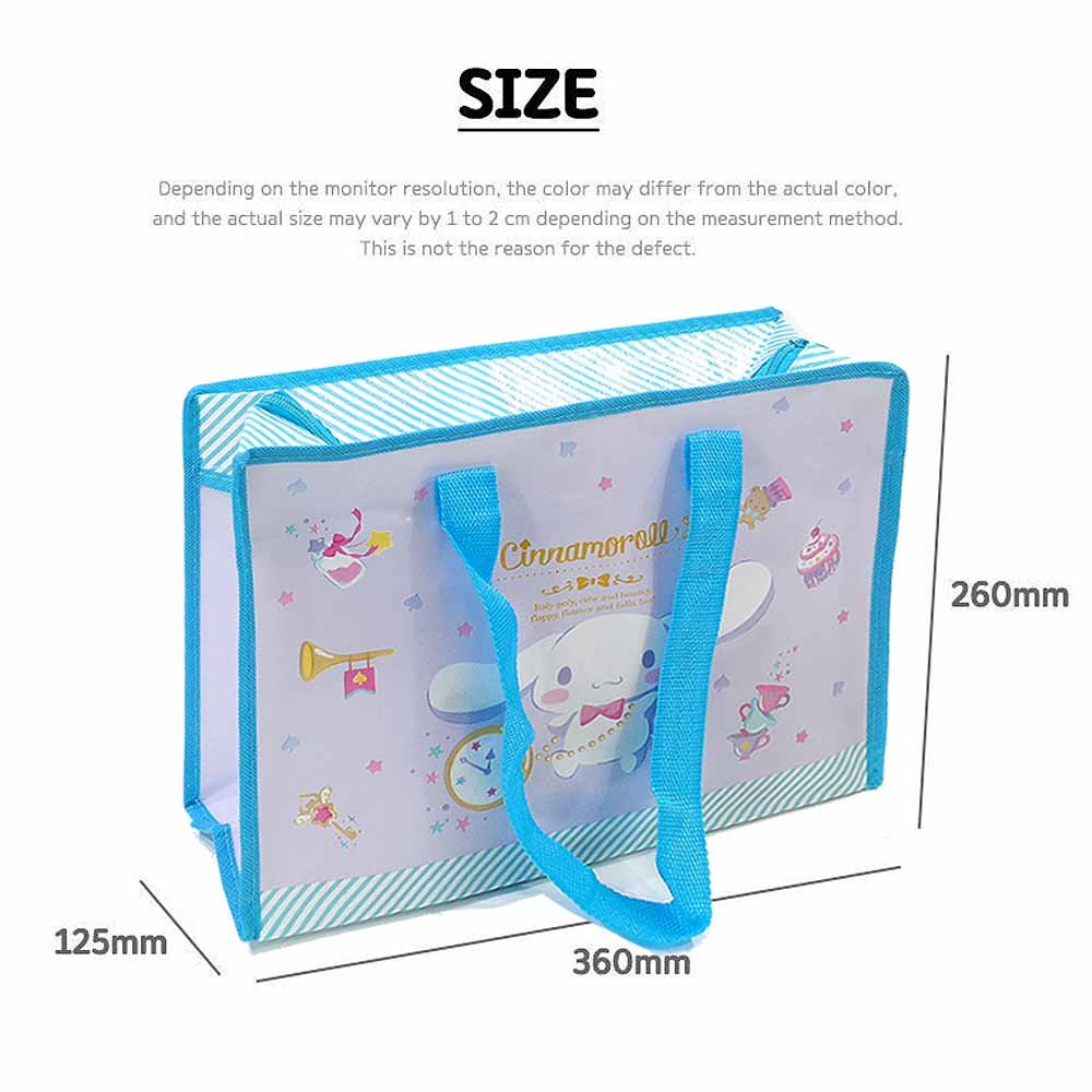 Sanrio Cinnamoroll Happy Time 14" Tarpaulin Bag