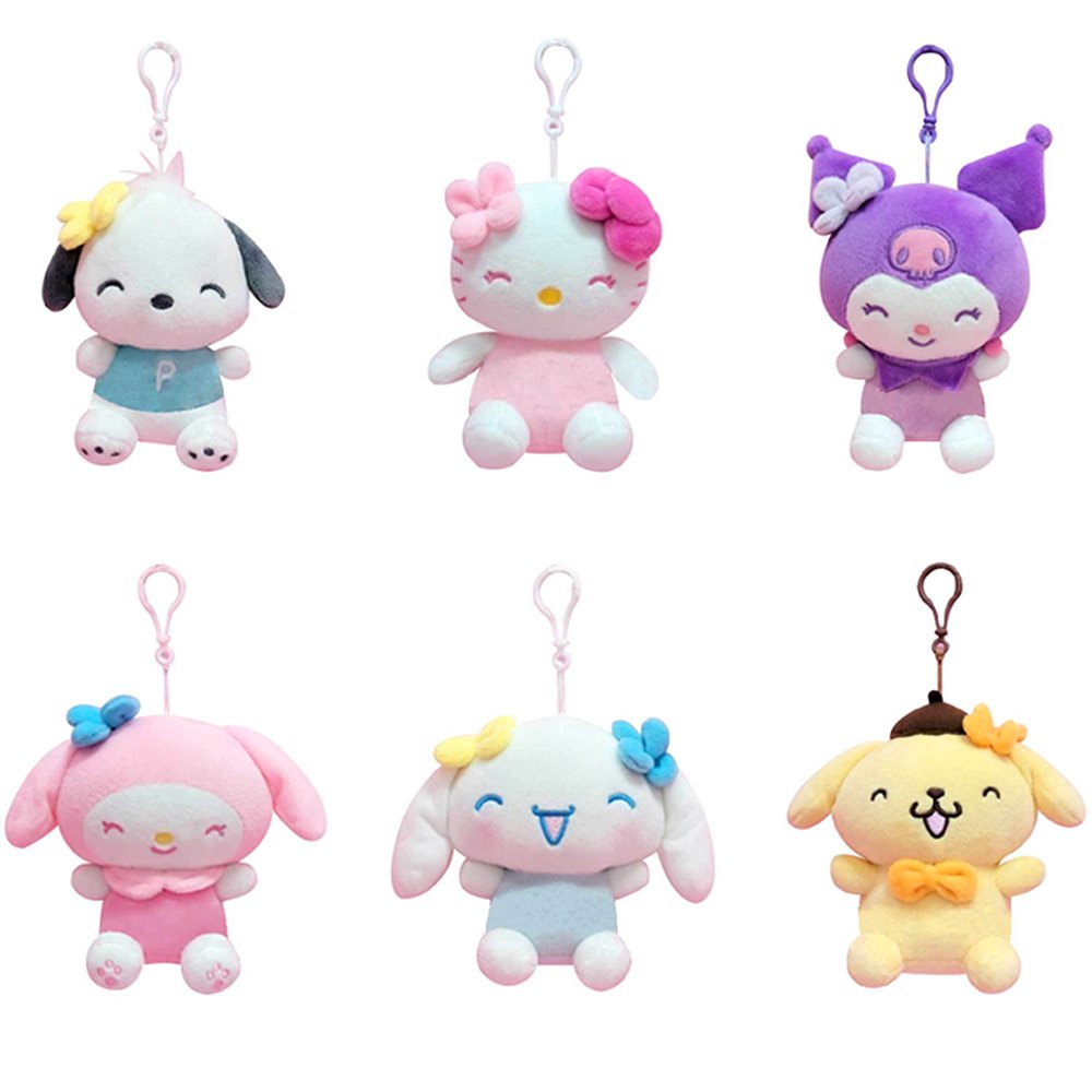 Sanrio Characters Pastel Clip-On Plush Random Box