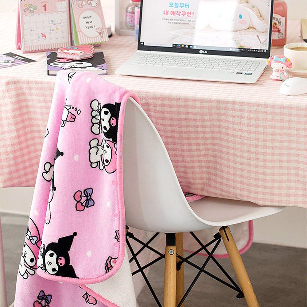 Sanrio Characters Snap Button Warm Throw Blanket