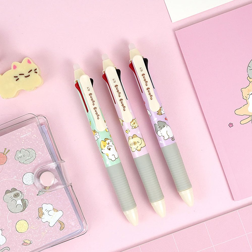 Meow Meow Cats 3-Color Erasable Pen