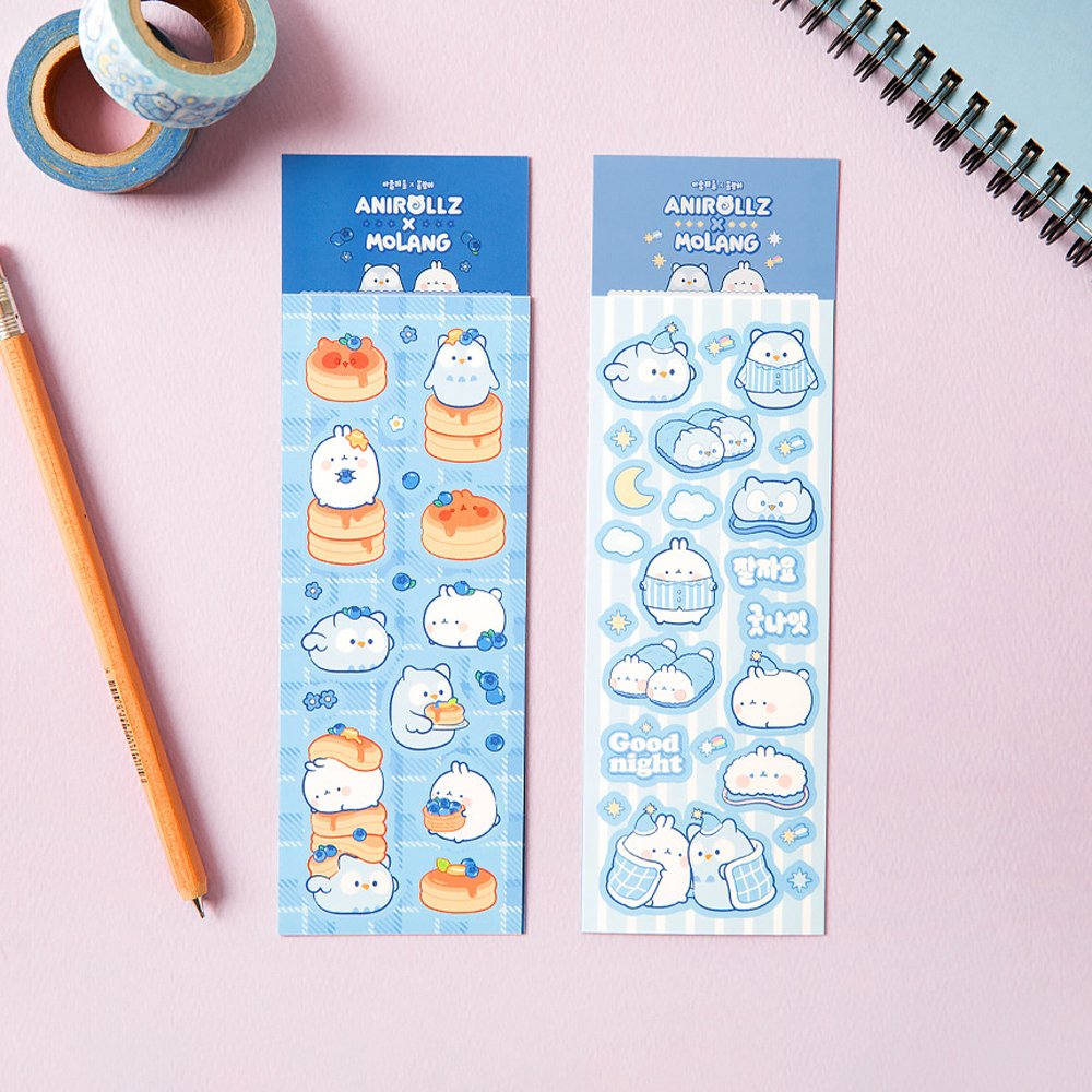 Anirollz x Molang Matt Sticker