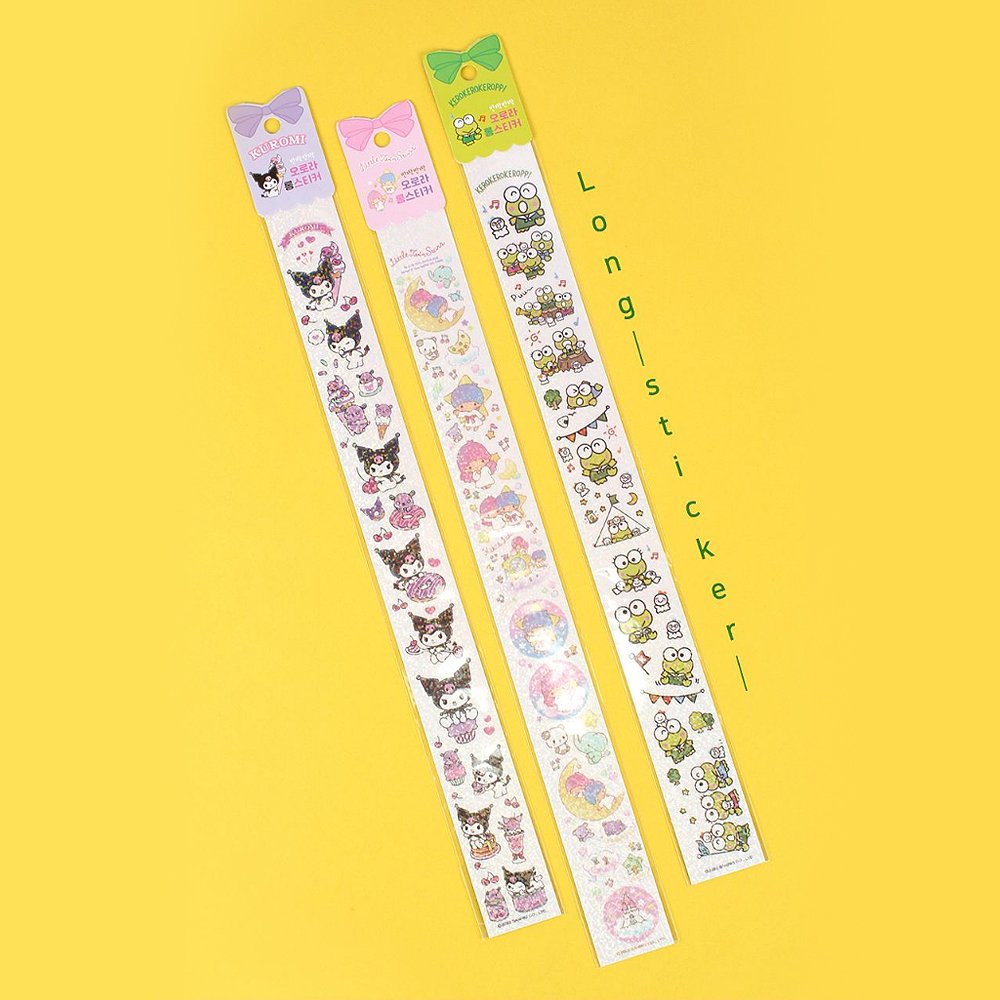 Sanrio Characters Long Deco Stickers Set : Aurora