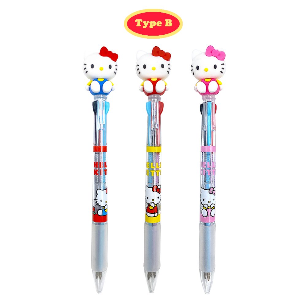 Sanrio Hello Kitty Figure 3-Color Ballpoint Pen Set