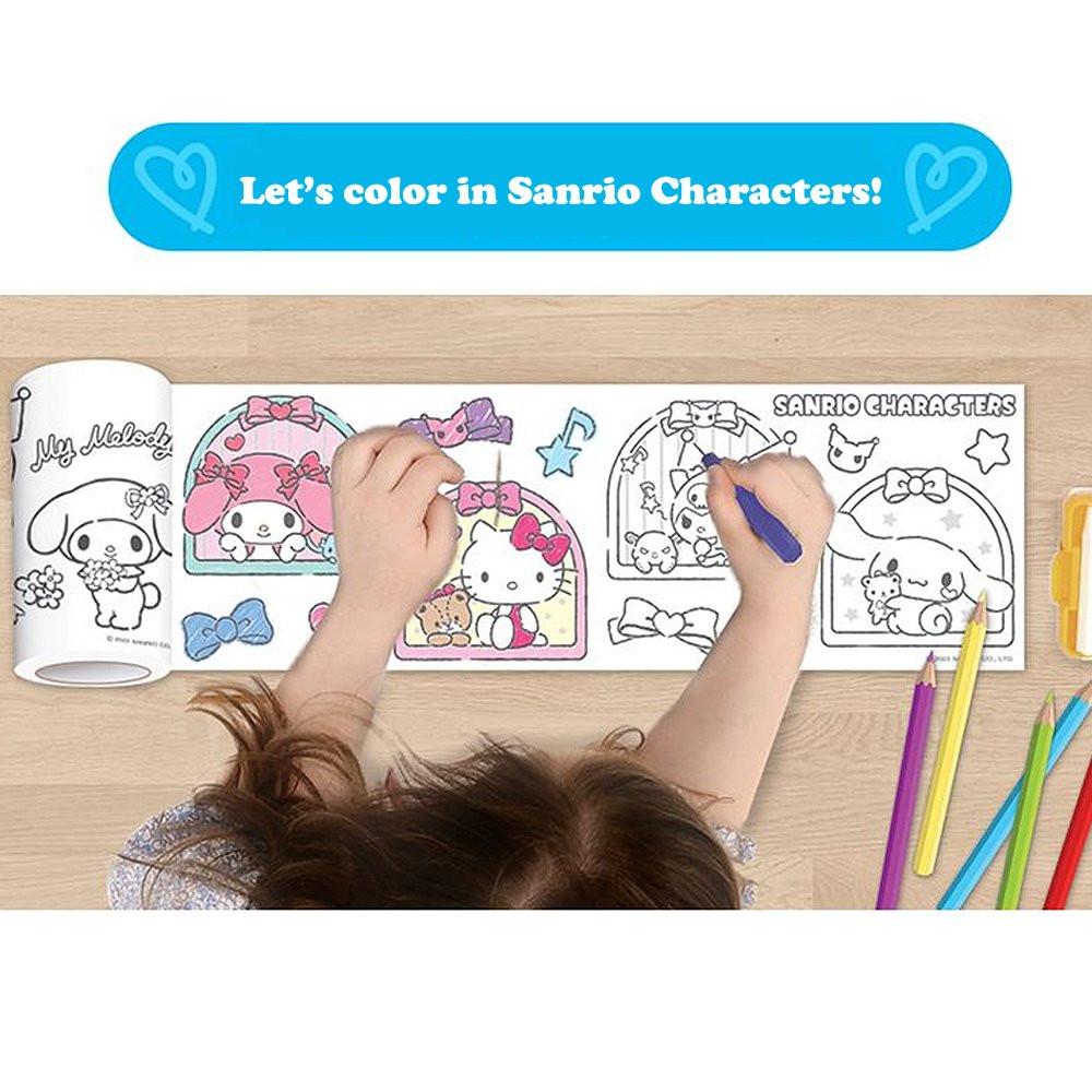 Sanrio Characters Roll Coloring Sticker Sticker V2