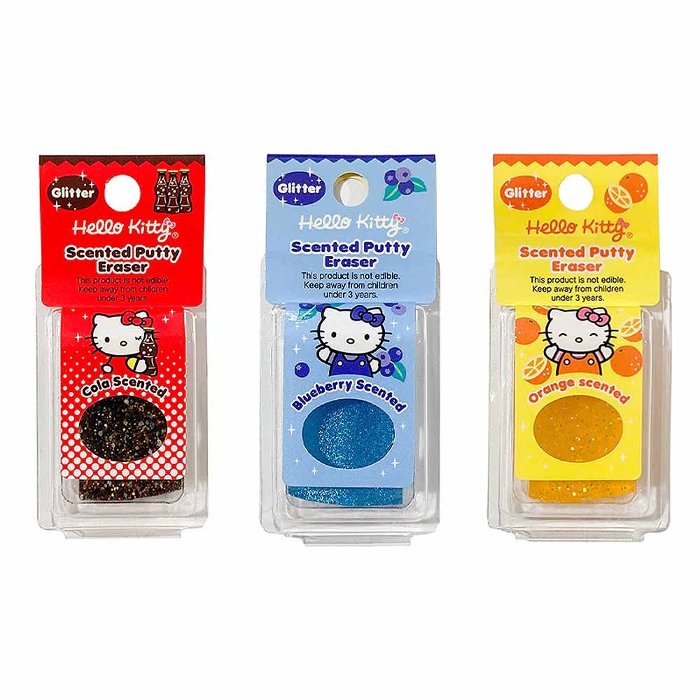 Hello Kitty Glitter Scented Putty Eraser