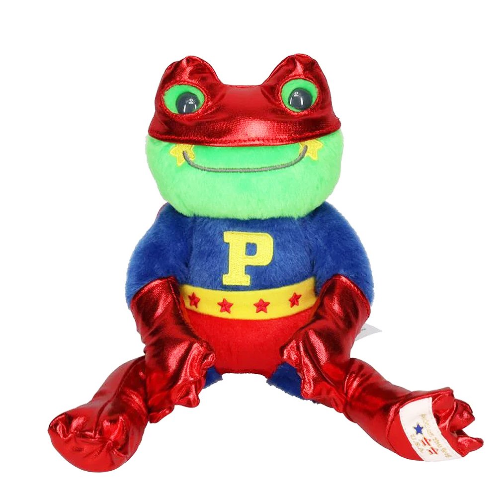 Pickles The Super Hero Frog Bean Doll 11"Plush