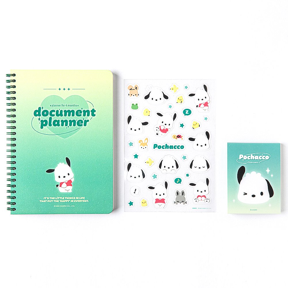 Sanrio Characters 4-Months Study Planner Set : Cutie