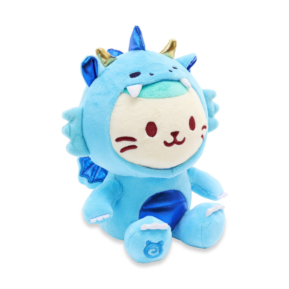 Anirollz Blue Dragon Mint Kittiroll 8" Medium Sitting Plush