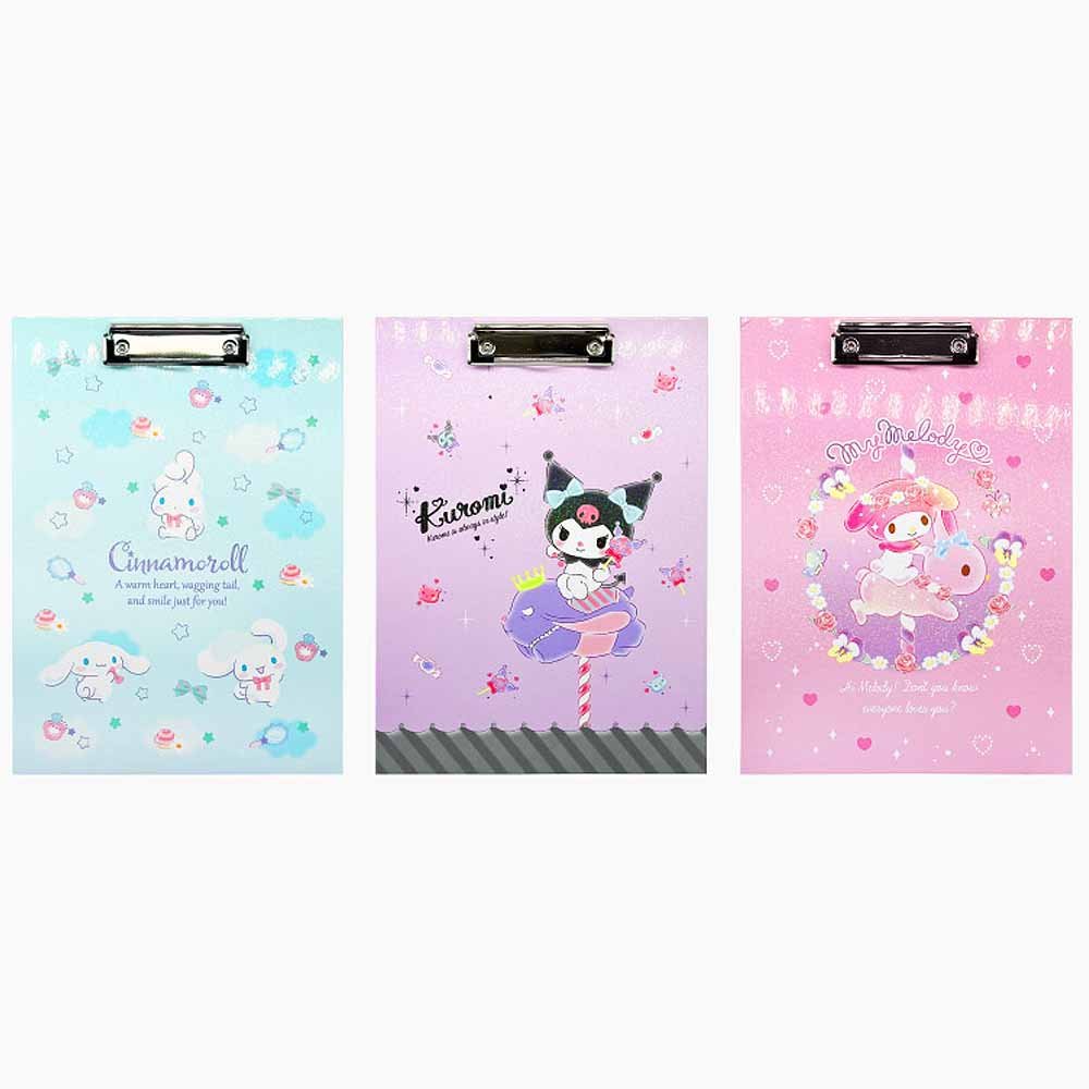 Sanrio Characters Hologram Clip Board