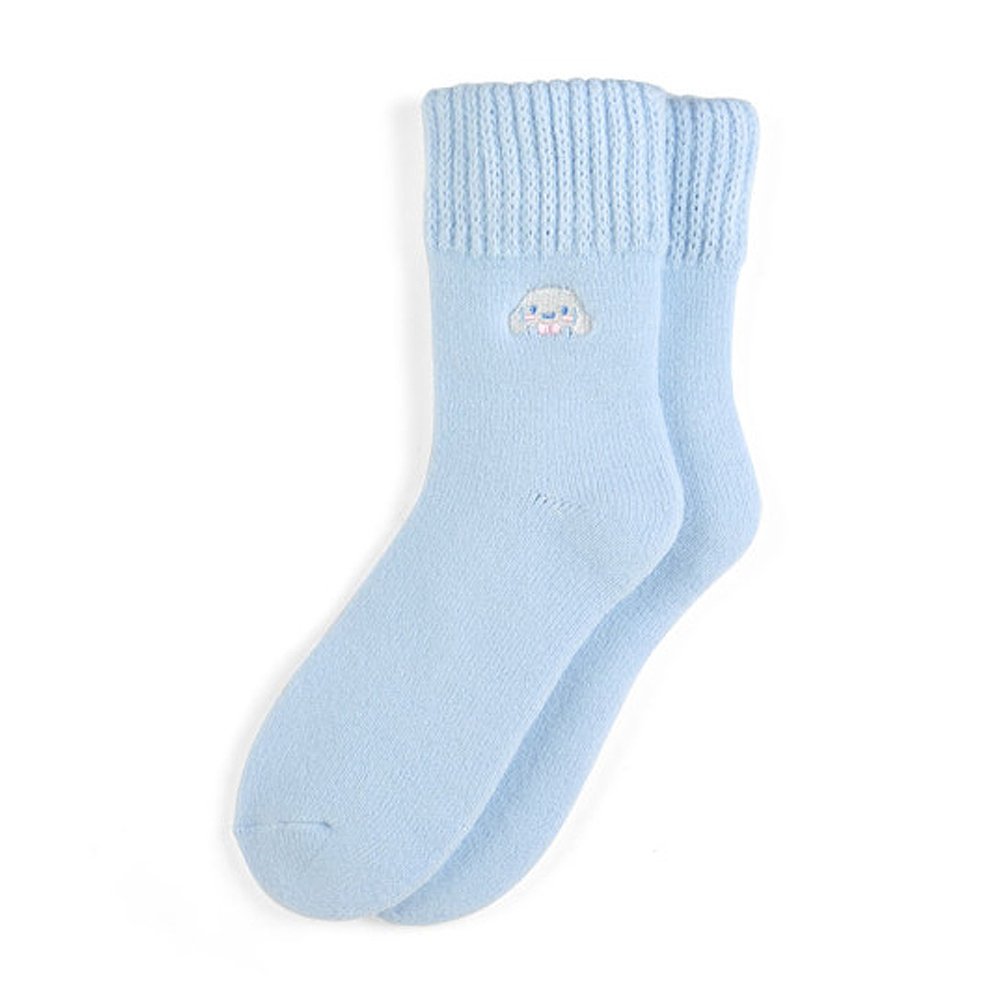 Sanrio Cinnamoroll Crew Embroidered Face Socks