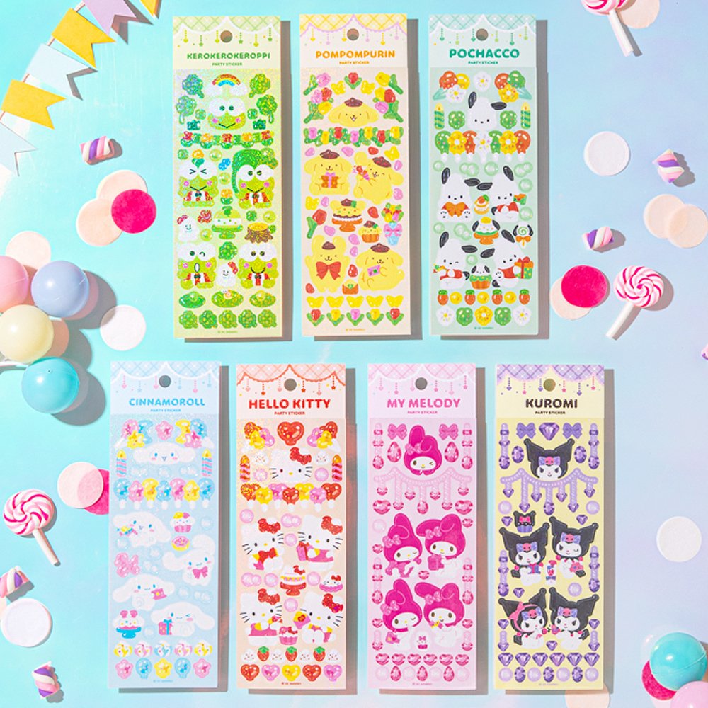 Sanrio Characters Party Sticker Sheet