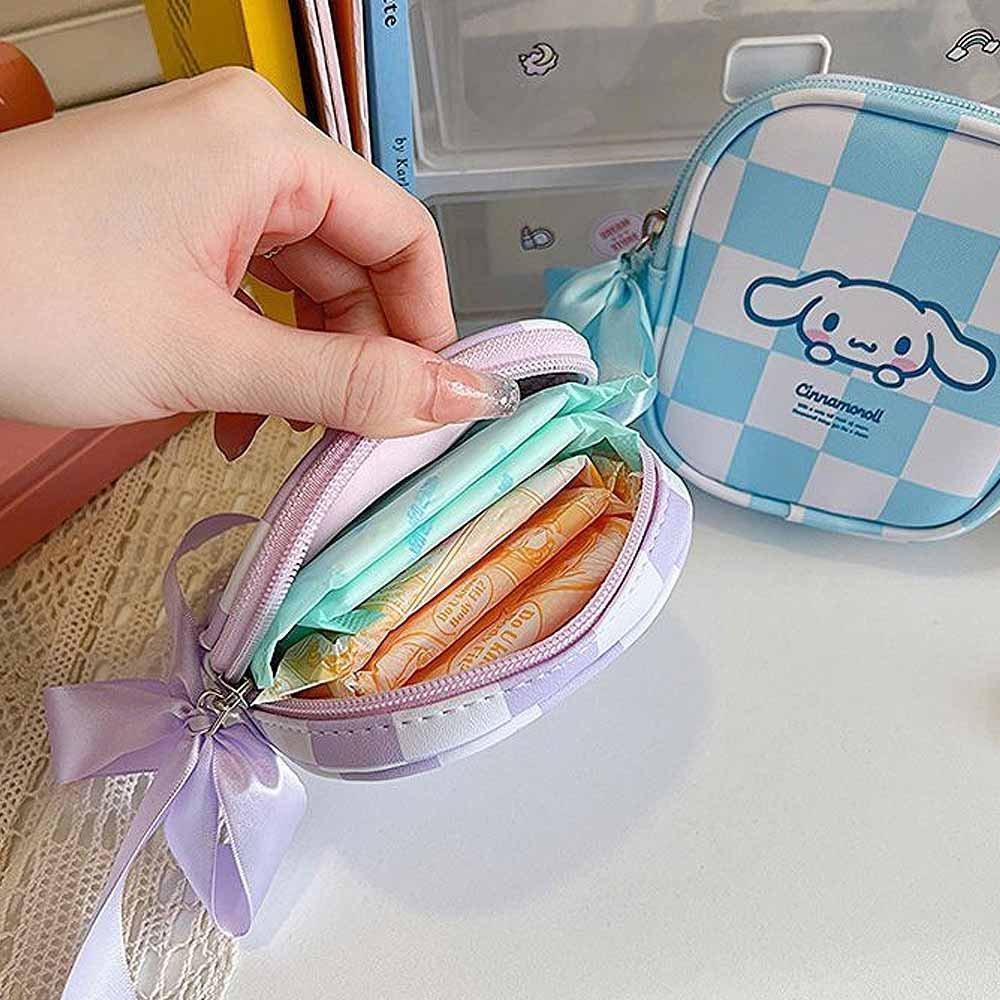 Sanrio Kuromi Check Square Pouch