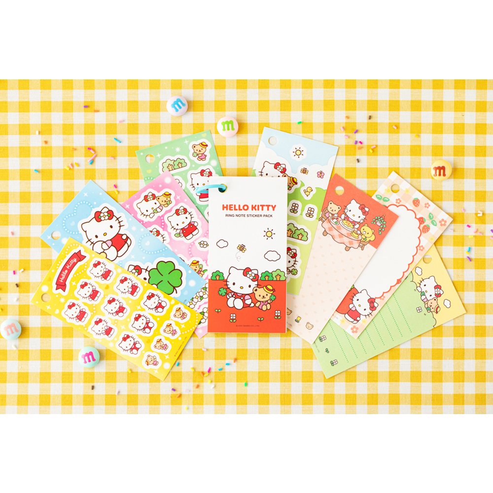 Sanrio Characters Ring Note Sticker Pack