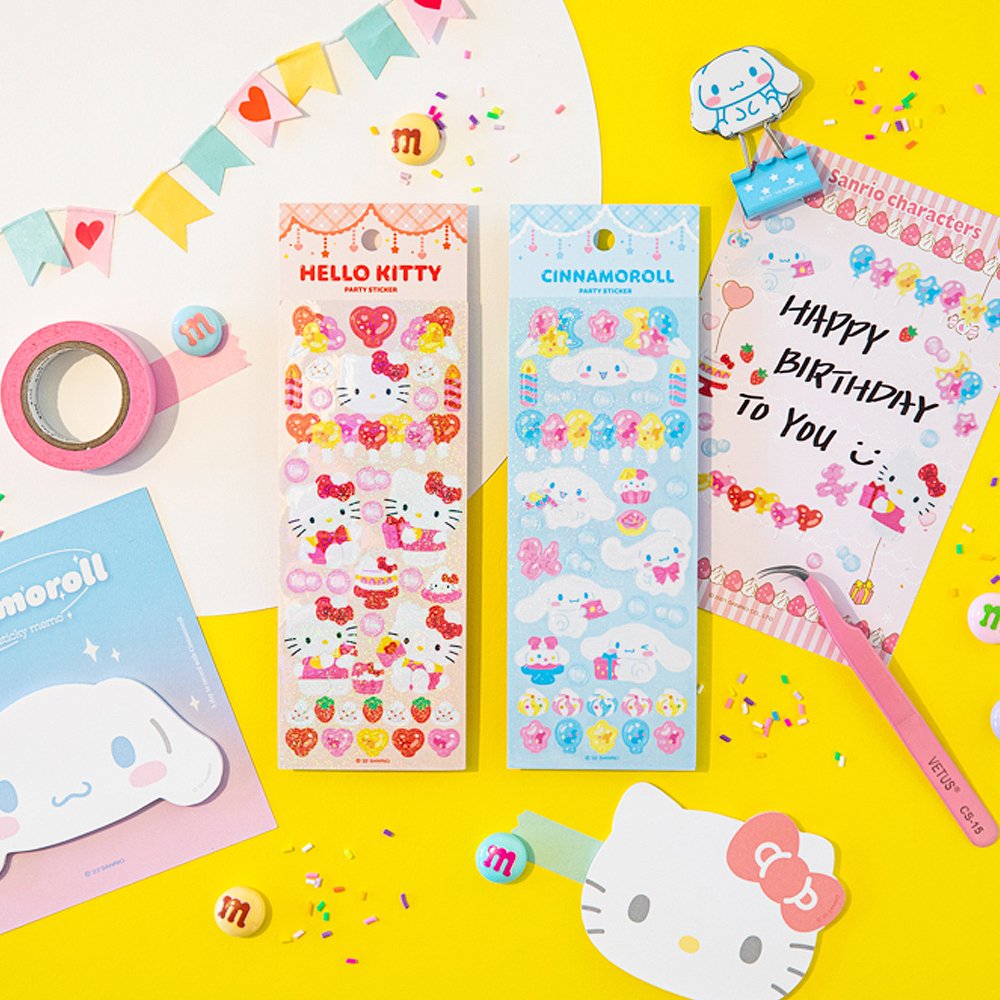 Sanrio Characters Party Sticker Sheet