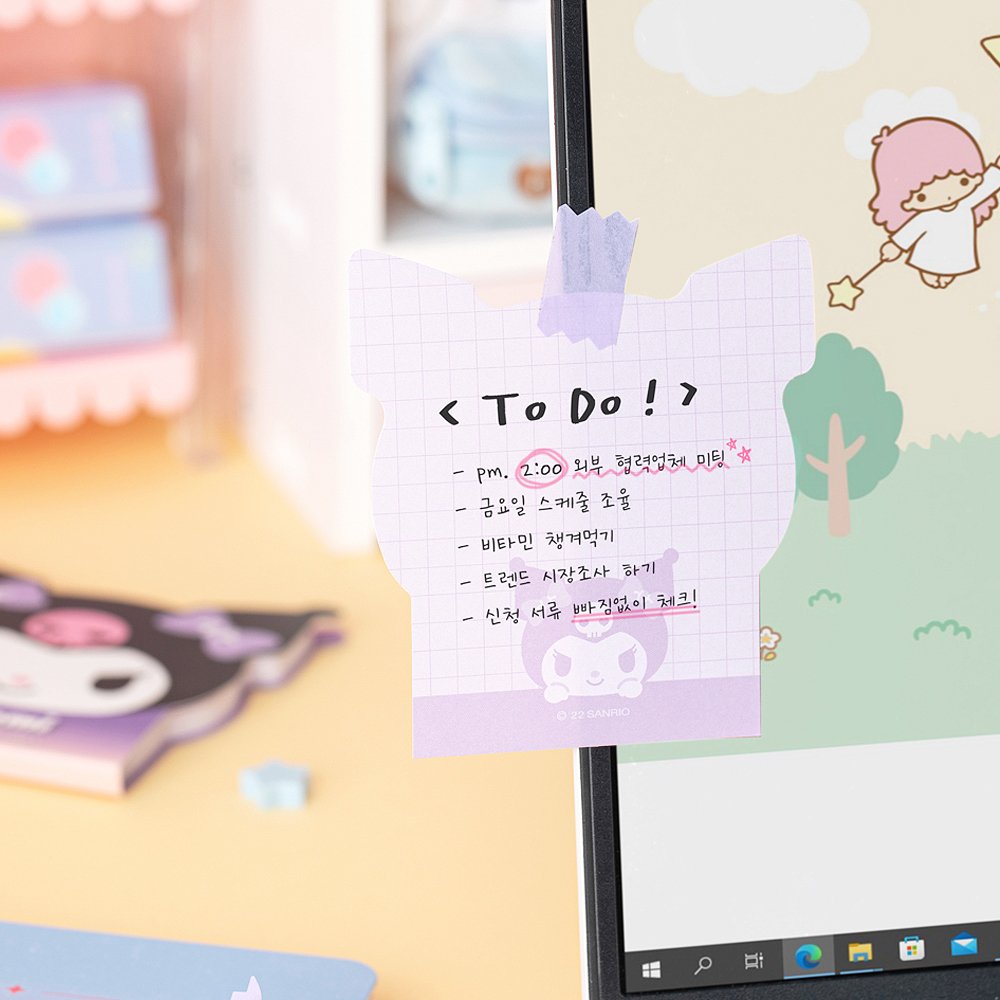 Sanrio Characters Non-Sticky Memo Pad : Cutie