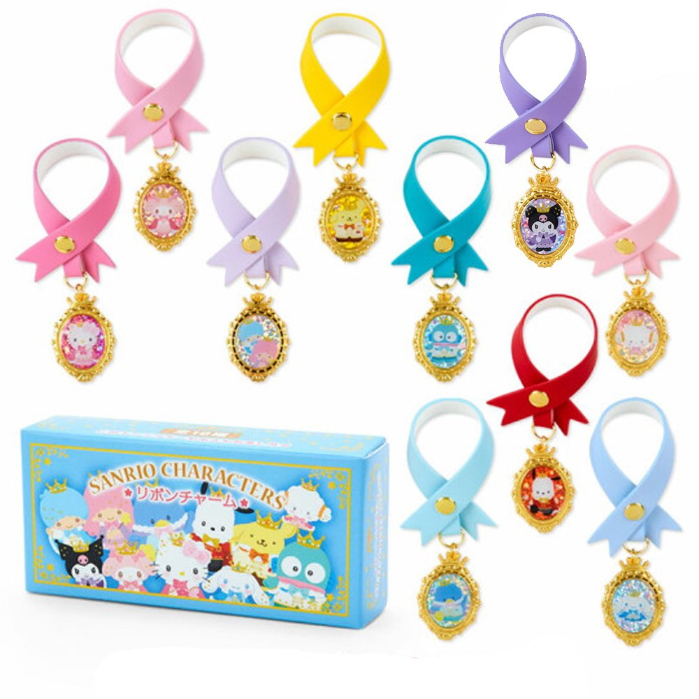 Sanrio Character Gold Ribbon Charm Blind Box