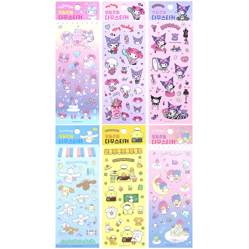 Sanrio Characters Matt Deco Stickers
