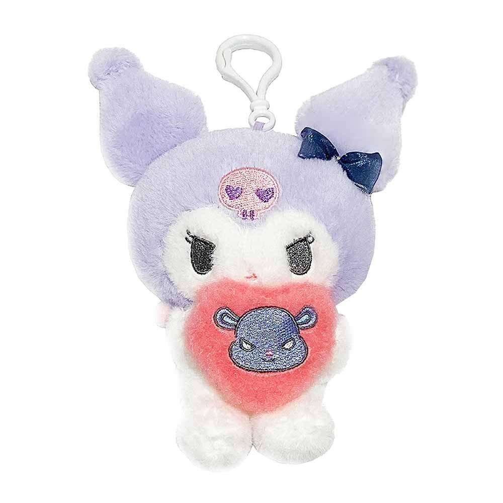 Sanrio Kuromi Clip-On Heart Plush