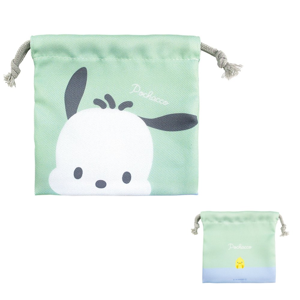 Sanrio Characters Flat Drawstring Pouch