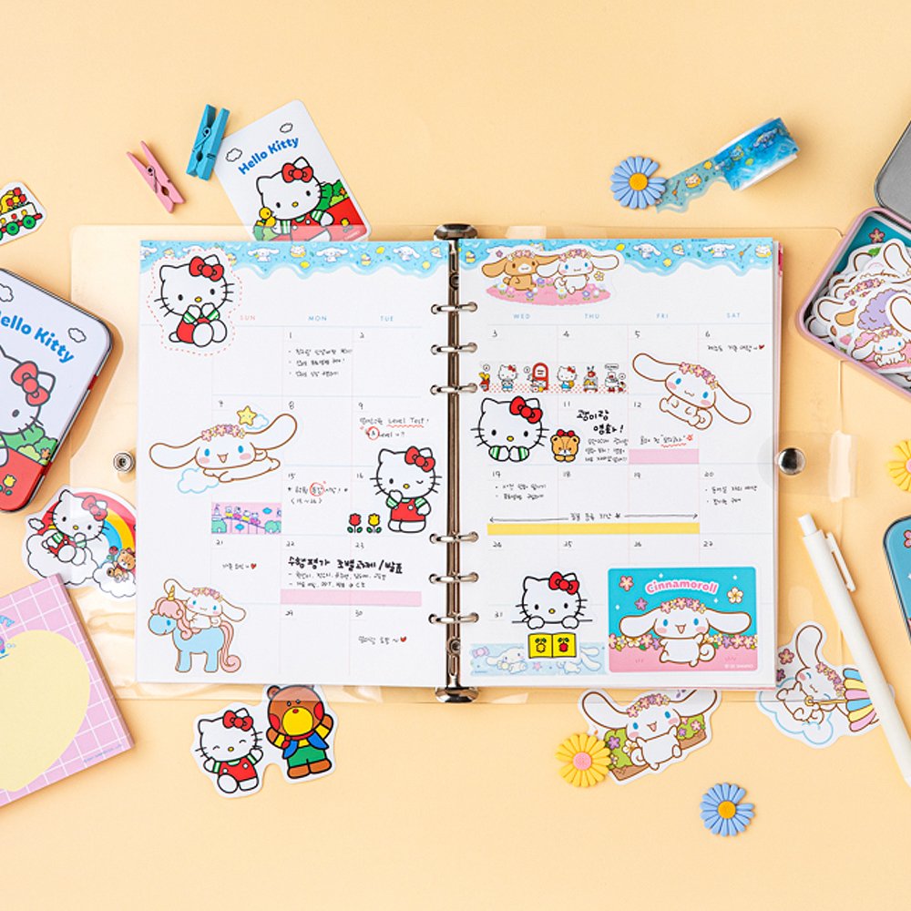 Sanrio Characters Tin Case Sticker Set