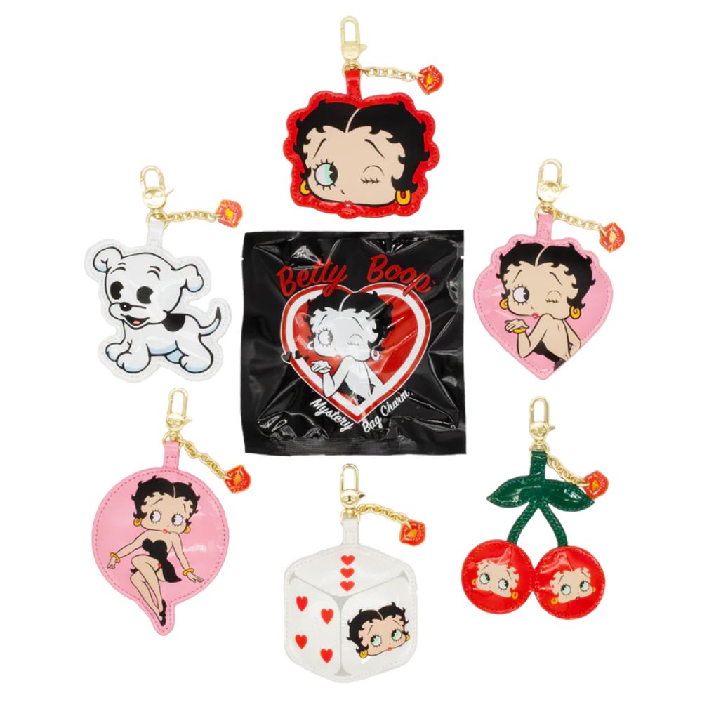 Whatever! Makes You Happy x Betty Boop Mystery Bag Icons Padded Vinyl Bag Charms