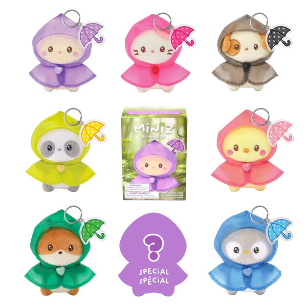 Anirollz Miniz Raincoat Plush Charm Keychain Blind Box – Hello