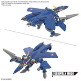 HG 1/100 YF-21 Macross Plus model with water-slide decals applied - Fighter and Gerwalk mode showcasing U.N. SPACY markings