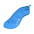Bandai Spirits Official Parts Separator tool in bright blue plastic resin, this tool allows you to pry apart joined pieces with precision, ensuring your build remains pristine even when you need to make a correction.
