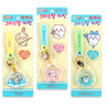 Packaging of Chiikawa Crystal Keyring collection: Usagi (cloud), Chiikawa (star), and Hachiware (flower) designs with official character tags