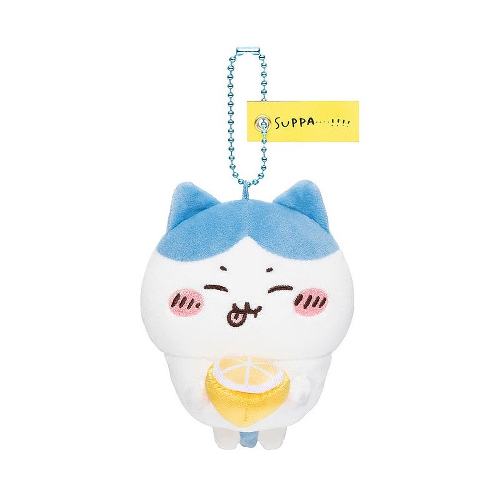 ちい Chiikawa Hachiware Suppa Sour Lemon Mascot Plush Keychain – Hello