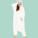 Officially licensed by Chiikawa Kigurumi Onesie Costume, inspired by the adorable characters Chiikawa! Made from high-quality, ultra-soft fleece, this cozy, comfort and cuteness onesie is perfect for lounging at home, conventions, or as a standout costume for any event. With its oversized fit, easy button-up design, and detailed character hood, you’ll feel like you’ve stepped straight into the Chiikawa world!