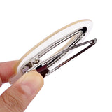 Three Chiikawa character hair clips in white and yellow, featuring the minimalist faces of Chiikawa, Usagi, and Hachiware