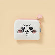 Official Chiikawa Mini Pouch and Coin Purse featuring Chiikawa's Crying Face Embroidery; an Emotional Support Kawaii Small Bag for Adult Mental Wellness, Workplace Healing, and Desk Organization.