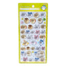 Four colorful officially licensed Chiikawa and Friends Bonbon Drop 3D resin sticker sheets, featuring Chiikawa, Hachiware, Usagi, and other fan-favorite friends in cute poses