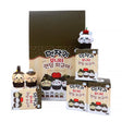 An official licensed collection of Chiikawa mystery Sweet Series blind boxes featuring brown and secret pink cupcake-themed packaging. Characters like Chiikawa, Hachiware, and Usagi are styled as cupcakes with frosting and sprinkles.