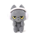 This officially licensed 6-inch Hakongee grey cat plush made by WSL features a grumpy expression and soft white plush headphones