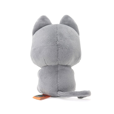 This 6-inch Hakongee cat plush is holding a light blue smartphone with a paw print detail, officially licensed and made by WSL