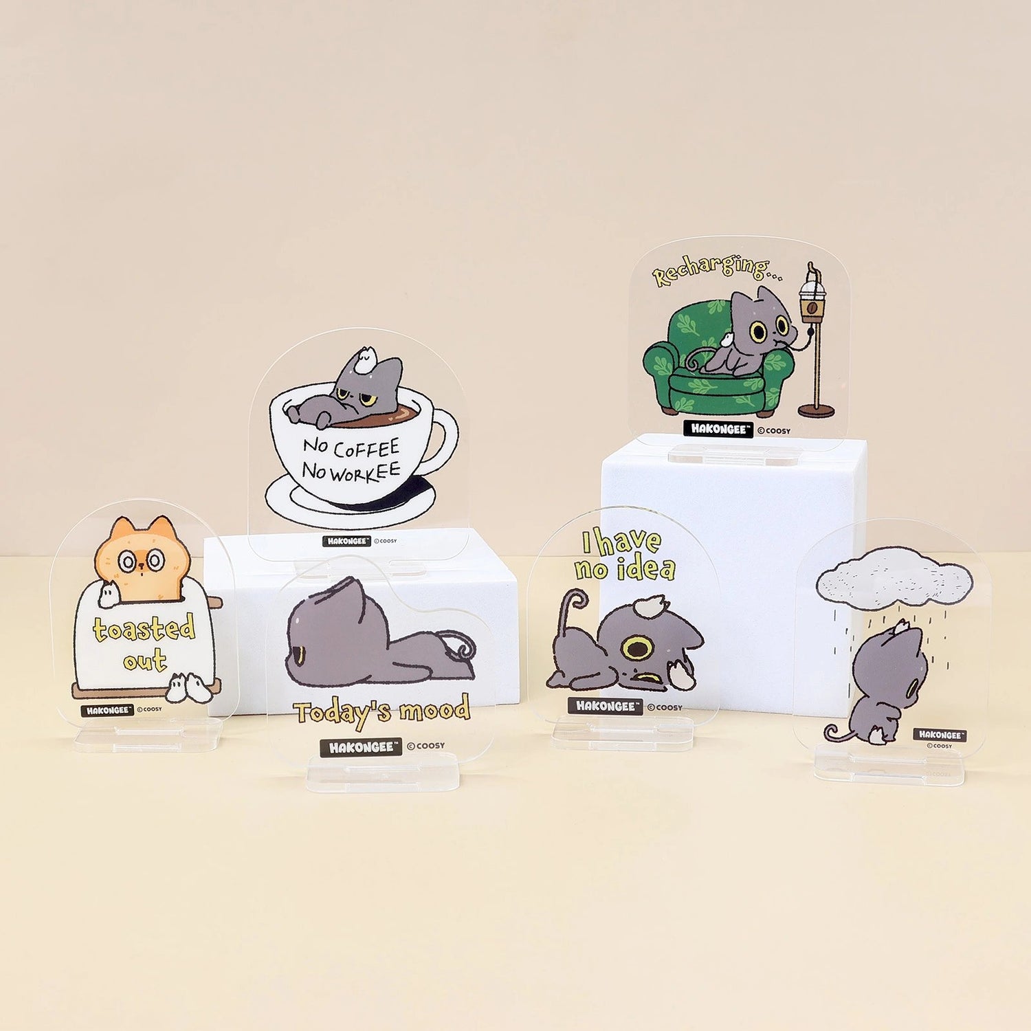 Collectible 6 designs of the Hakongee Acrylic Stand Surprise Box
