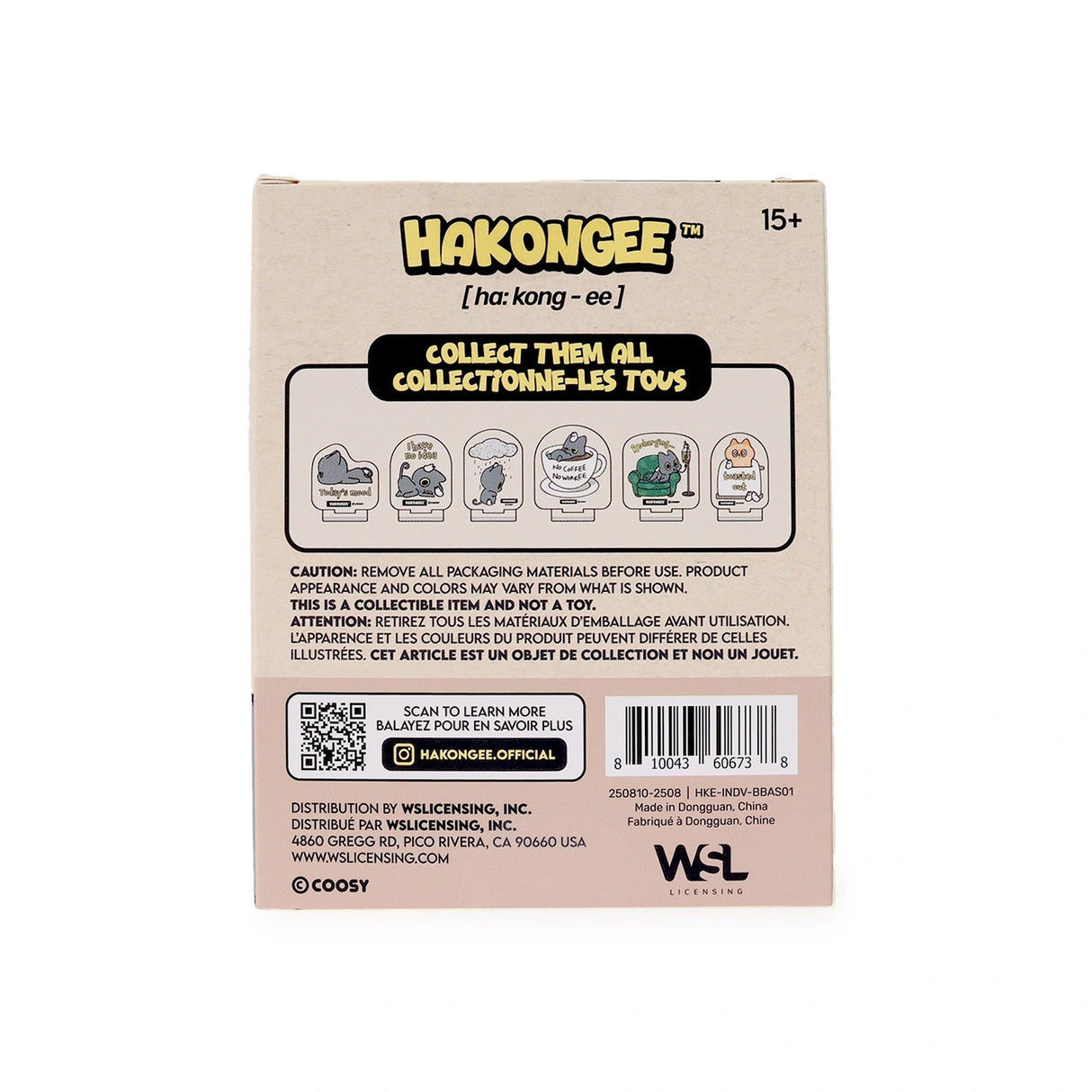 Collectible 6 designs of the Hakongee Acrylic Stand Surprise Box