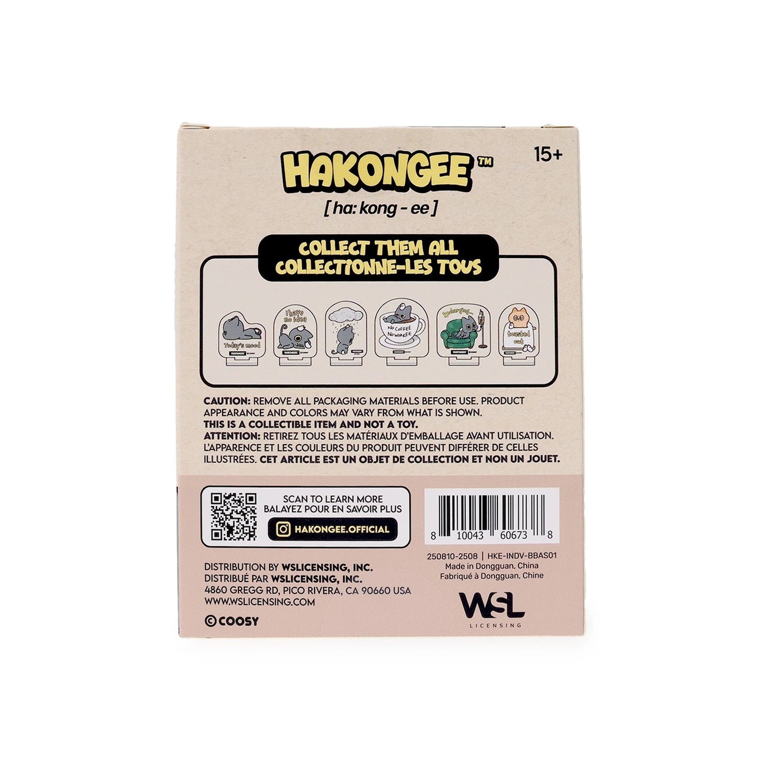 Collectible 6 designs of the Hakongee Acrylic Stand Surprise Box