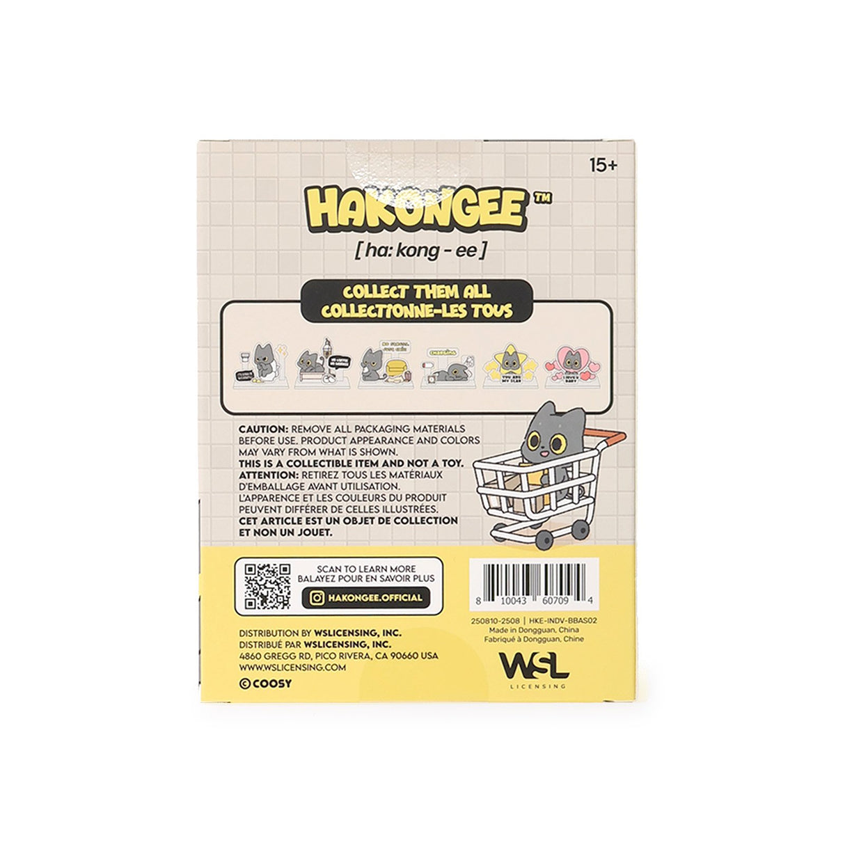 New collectible 6 designs of the Hakongee Acrylic Stand Surprise Box, featuring a layered acrylic design for added depth and dimension, making each stand pop when displayed