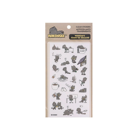 A set of waterproof Hakongee Weekdays Mood series vinyl decor sticker set