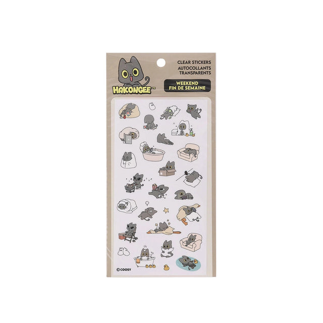 A set of waterproof Hakongee Weekend Mood series vinyl decor sticker set